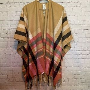 NWT Woolrich Plaid Blanket Wrap in Justine One Size